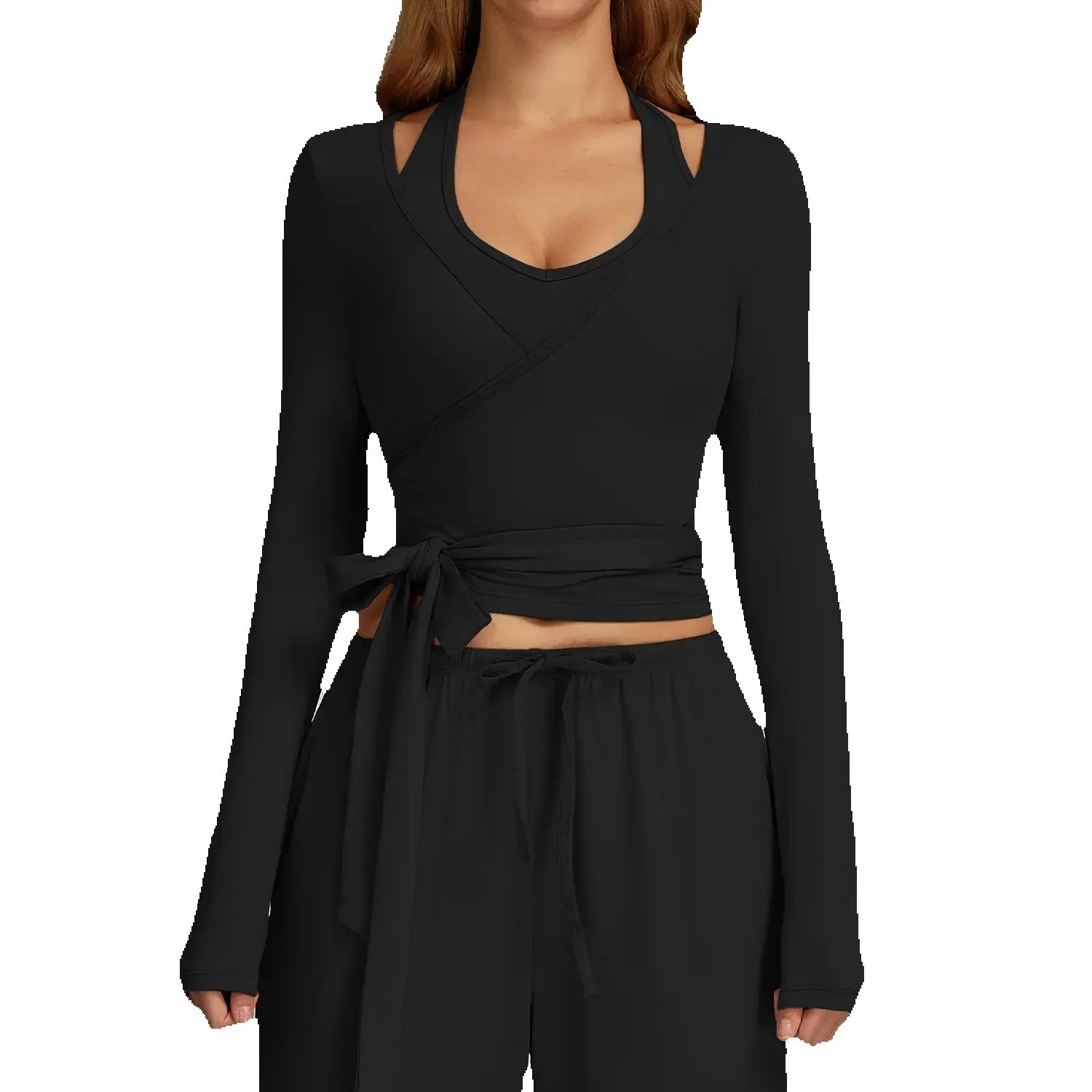 Sexy Women High Elasticity Breathable Push Up Shirts for Running Gym Sports Shirts,Long Sleeve Training Sports Top for Fitness