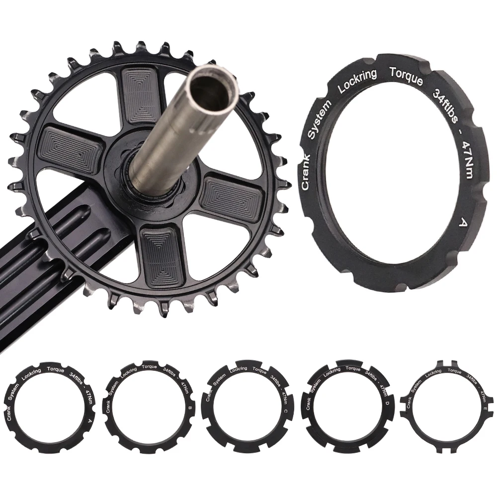 HEPPE Bike Crank Chainring Lock Ring Crankset Chainring Fixing Ring Chain Wheel Lockring for ROTOR/Cannondale/S-work/FSA Cranks