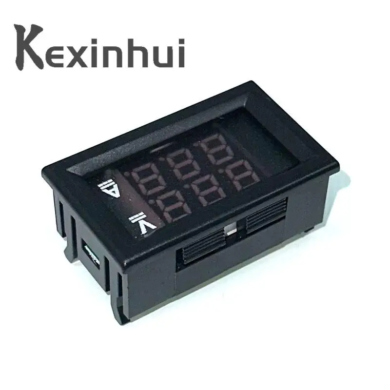 DC 0-100 в 10A Вольтметр Амперметр красный + синий светодиодный Ампер Двойной цифровой измеритель напряжения светодиодный дисплей Амперметр индикатор напряжения