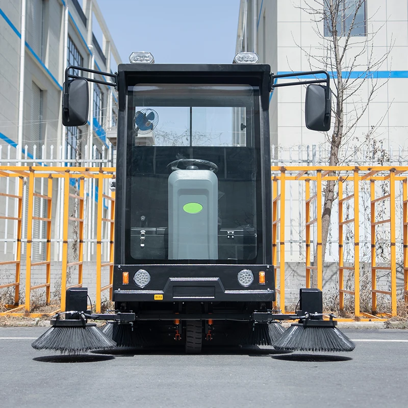 Low Noise Driving Floor Sweeper Portable Operation Electric Dust Remover for Office Building Stadium Road