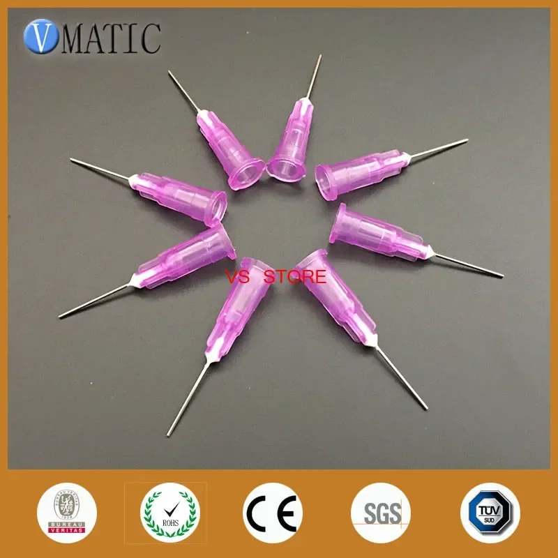 Free Shipping 24G 0.5'' 1/2 Inch Dispensing Machine Syringe Glue Dispensing Needle Plastic Dispensing Needle Tip