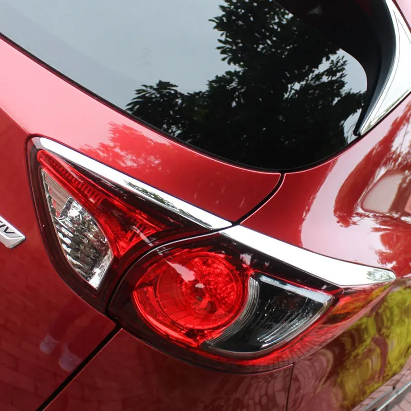 

Chrome Taillight Tail Light Trim Moldings For Mazda CX-5 cx5 2012 2013 2014 2015 2016 Accessories Auto Parts