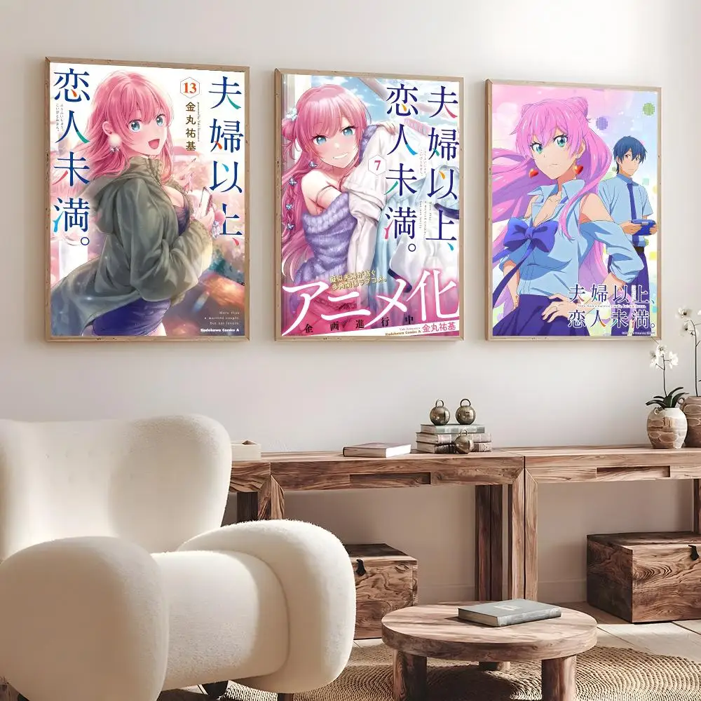 Anime  a Married Couple But Not Lovers Poster Print Wall Art Pictures Canvas Painting Living Room Bedroom Home Decor