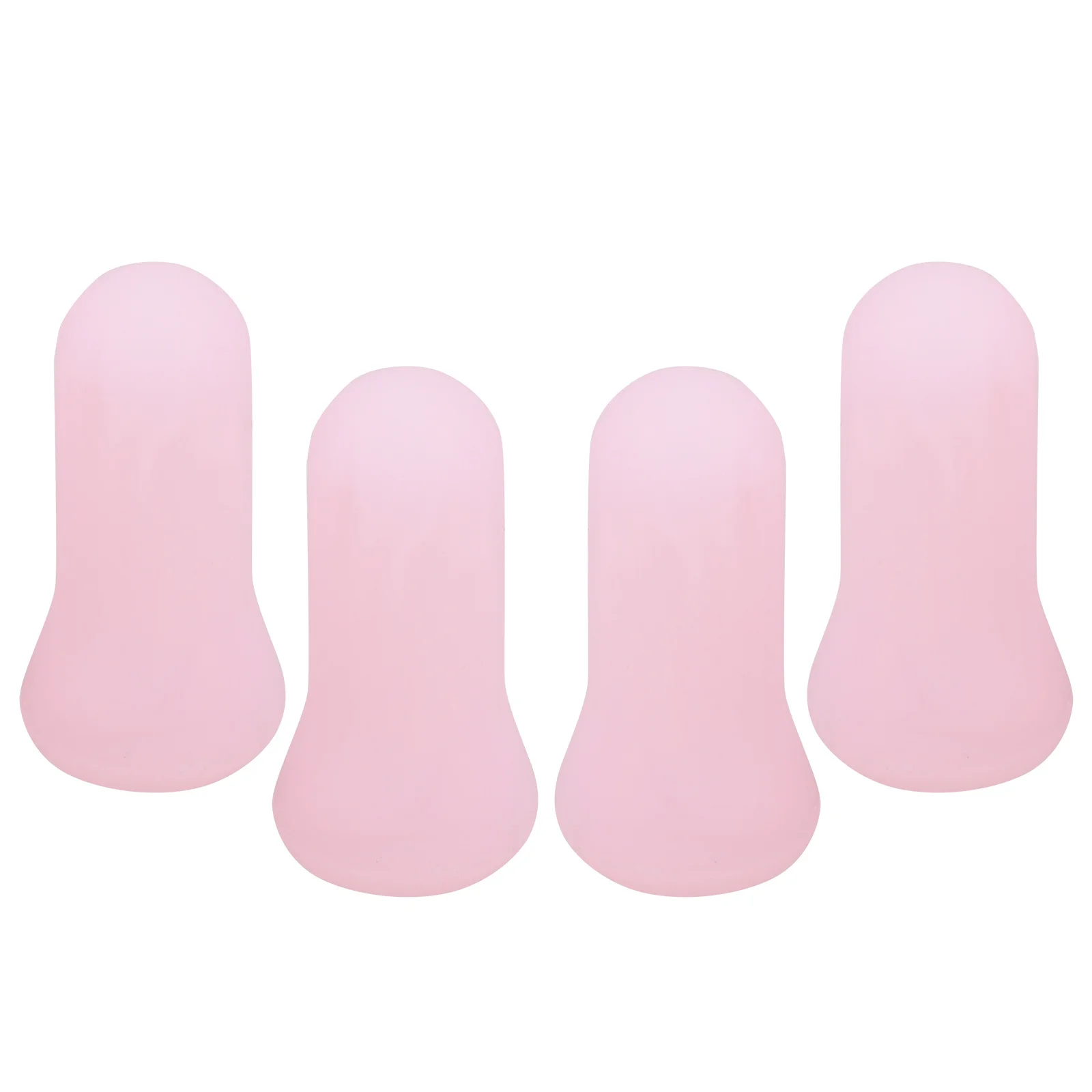 4 pçs portátil silicone cupping copos durável dispositivo de terapia muscular kit de massagem corporal alívio da dor cupping kit copo de massagem de silicone