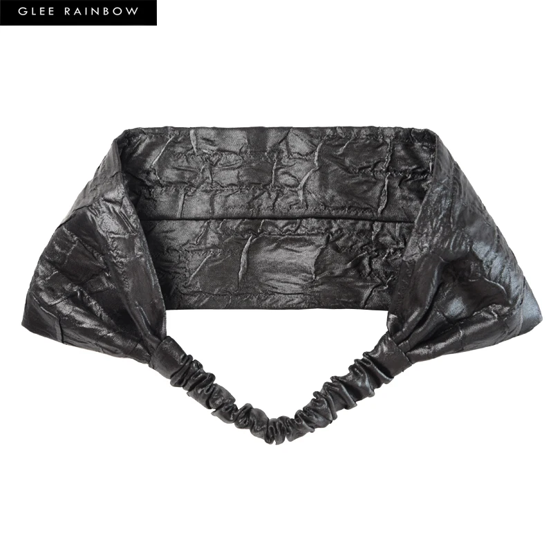 neutral-rock-texture-folded-hairband-with-grey-black-coating-fashionable-hair-accessory-from-glee-rainbow-brand-out