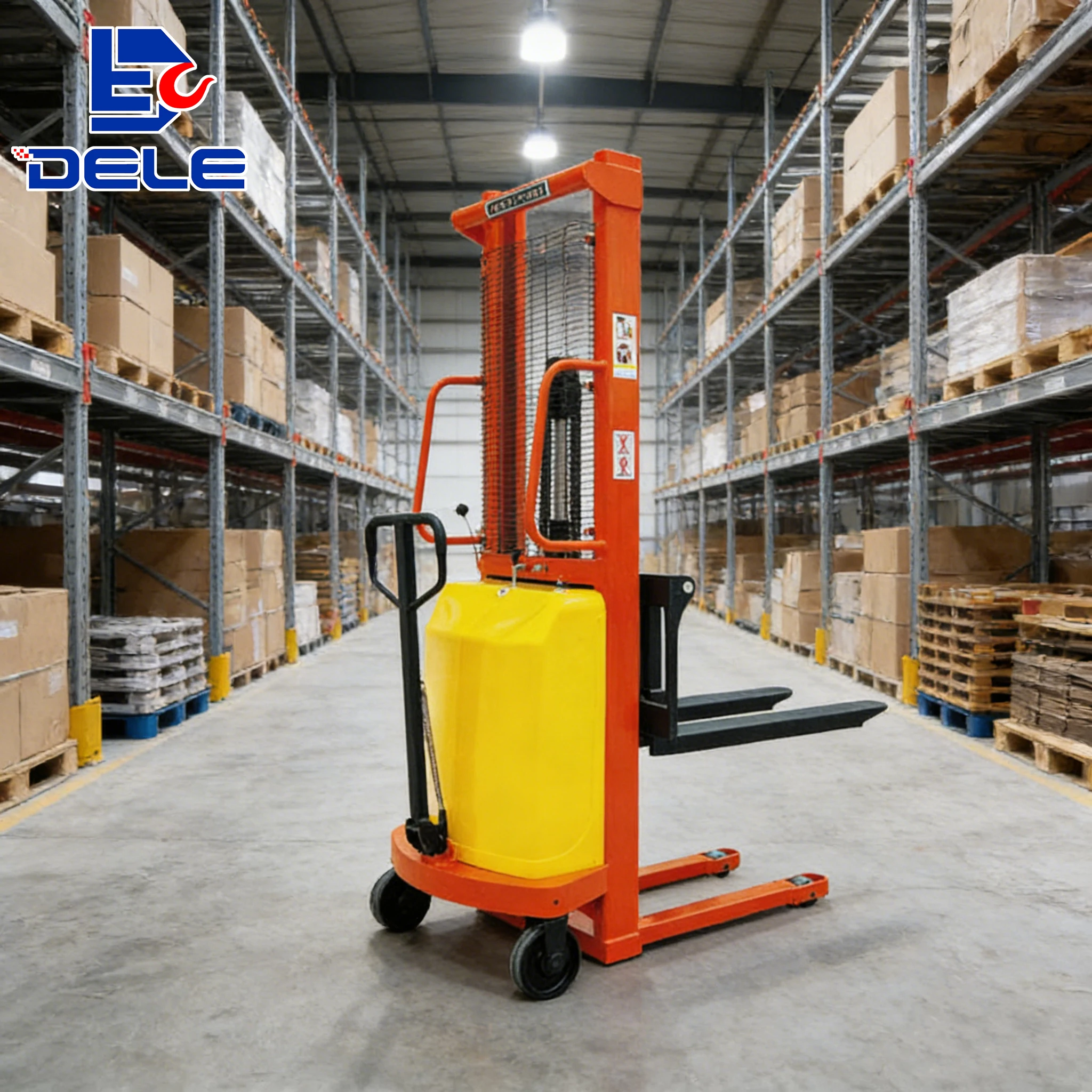 

1.5 Ton Semi Electric Pallet Reach Stacker for Professional Industrial Warehouse Material Handling and Logistics Work Pro