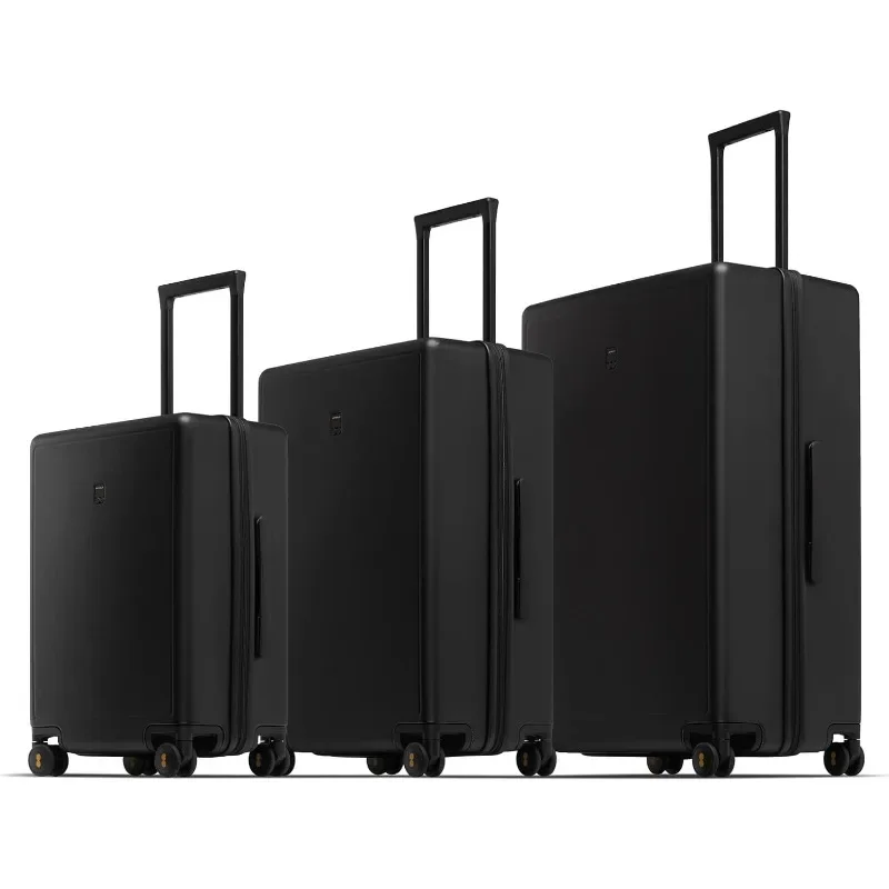 LEVEL8 Luggage Sets 3 Piece, 20 Inch 24 Inch 28 Inch Hardshell Suitcases, Lightweight Luminous Textured Large Luggage