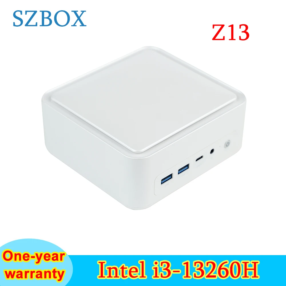 

SZBOX Z13 Мини-ПК Intel 13260H Win 11 Pro DDR5 5600 МГц M.2 2280 NVME SSD PCIE3.0 USB4.0 WIFI6 BT5.2 Настольный игровой компьютер VS 13420H