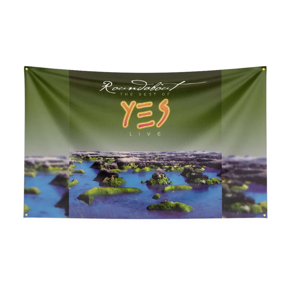 3x5 قدم الثقيلة روك باند Y-Yess العلم البوليستر الطباعة الرقمية راية لغرفة النوم جدار الفن خارج الباب نسيج ديكورا #3