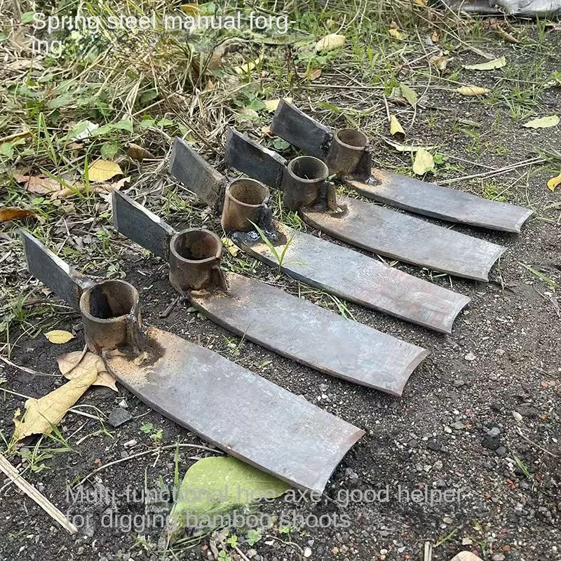 Farmer's special hoe for forging and digging bamboo shoots double-headed hoe for digging roots and digging medicine for clearing