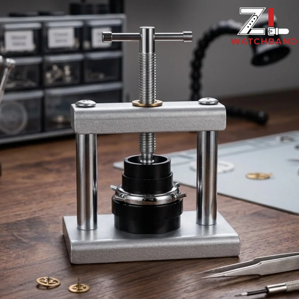 Professional Metal Watch Back Case Presser Closing Capping Machine Watch Press Set for Change Battery Watchmaker Maintenance Kit