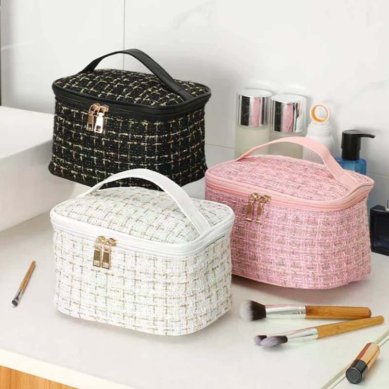 New Women's Portable Makeup Bag With Large Capacity Handheld Toilet Bag, Essential Cosmetic Organizer For Toilet Storage