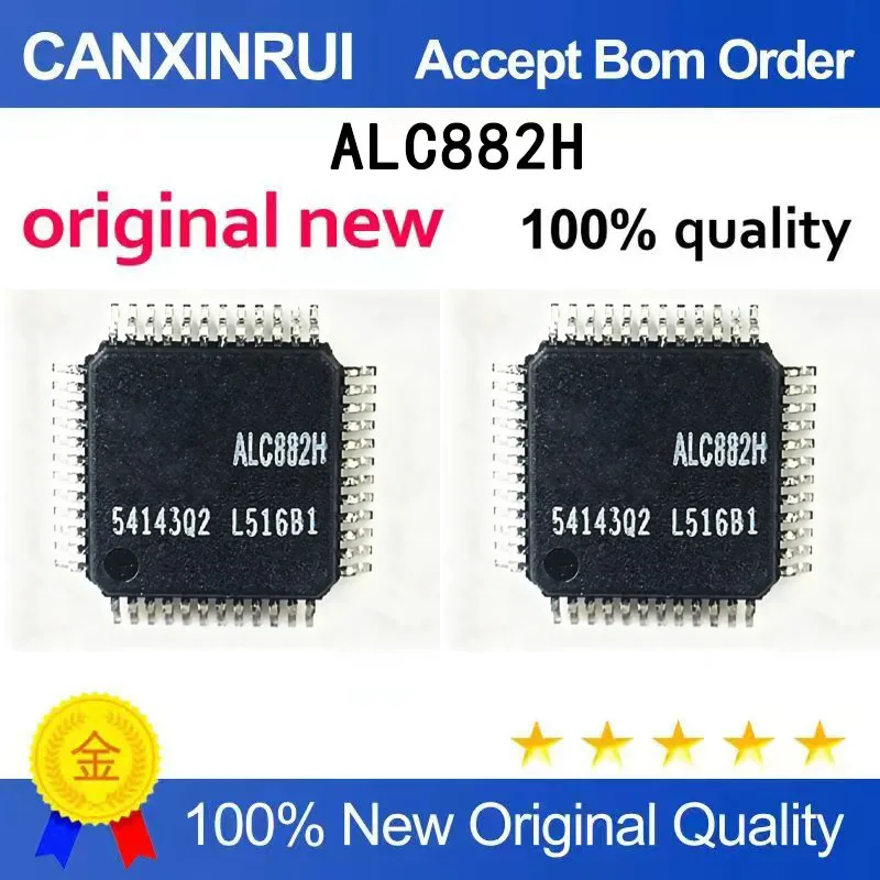 

(5-100 шт.) Новый чип звуковой карты ALC882H QFP48 ALC882H-LF в наличии, IC