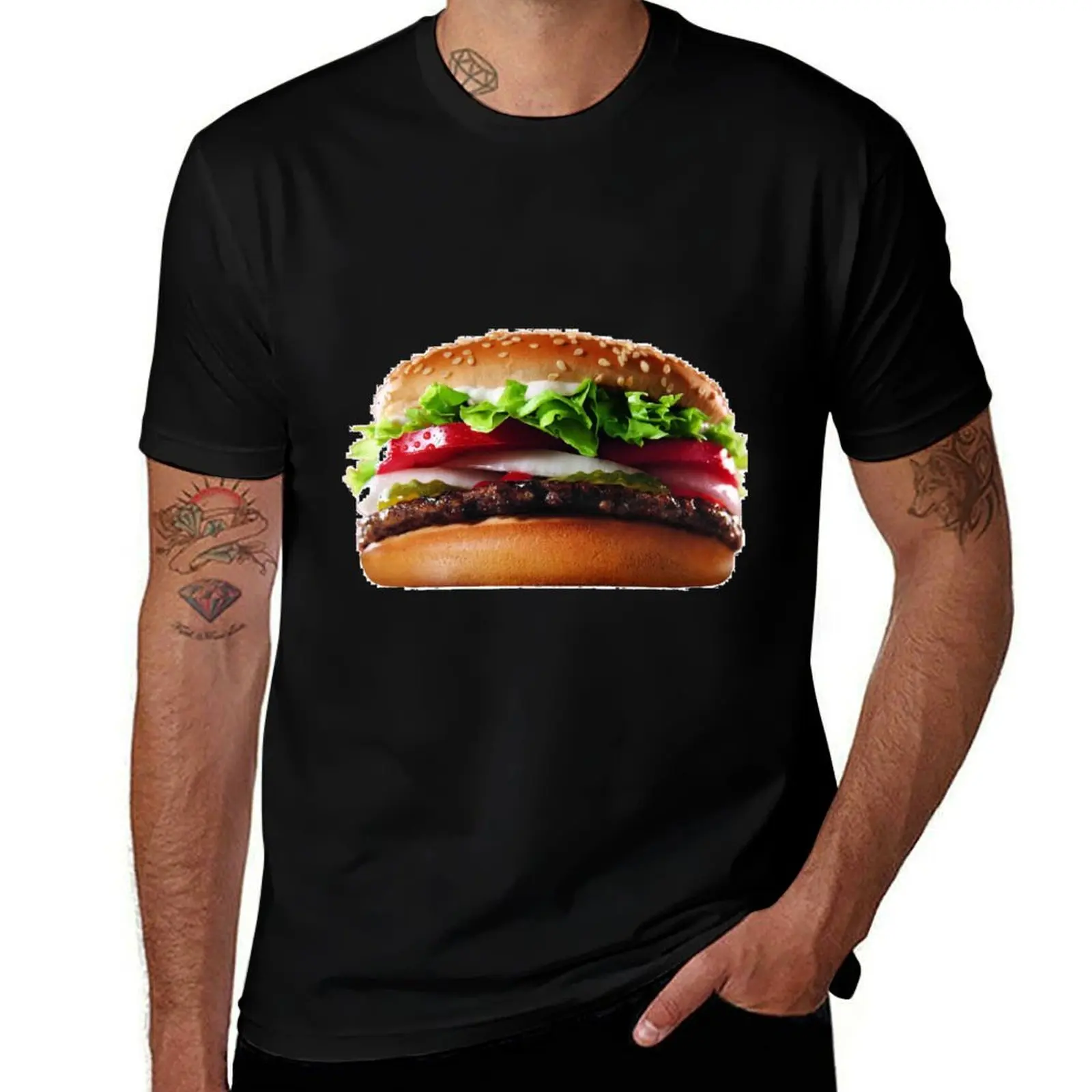 

Hamburger T-Shirt man t shirt summer man graphic t shirt man t shirt graphic T-Shirt