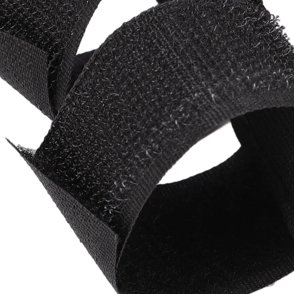 Webbing+plastic Buckle Meal Assist Hand Strap Black Length 33.2cm Elderly Feeding Aid Mobility Impaired Dining Tool