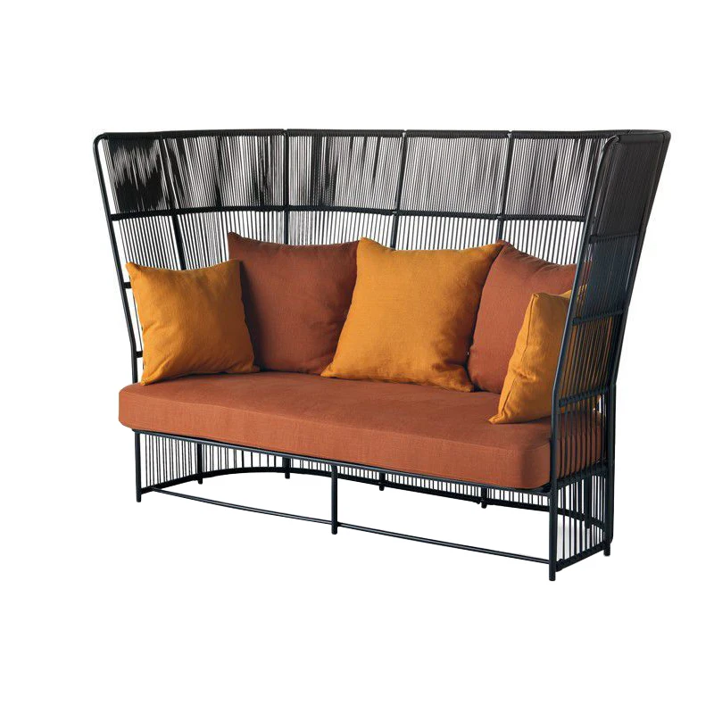 Freizeitvilla, Wohnzimmer, Wintergarten, Modellzimmer, Innenhof, Terrassenmöbel