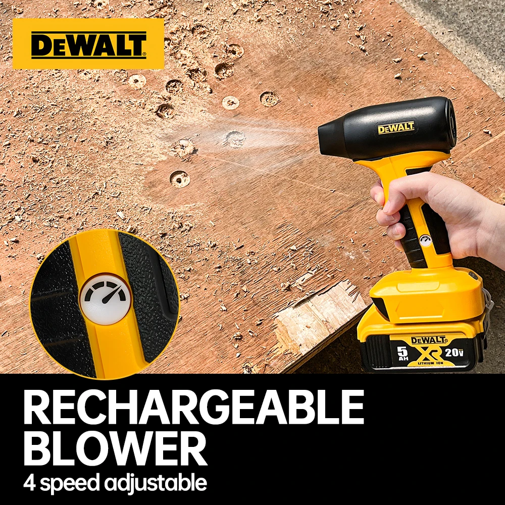 Dewalt 20V Batterie 130000 RPM Mini Turbo Jet Fan Electric Air Duster Einstellbare Windgeschwindigkeit Turbo Violent Blower Light CarCleaning