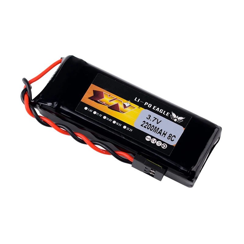 1/2pcs YW 3.7V 2200mAh 8C Lipo Battery For Graupner MZ-12 PRO / Wfly ET07 X4 Transmitter RC Model Drone