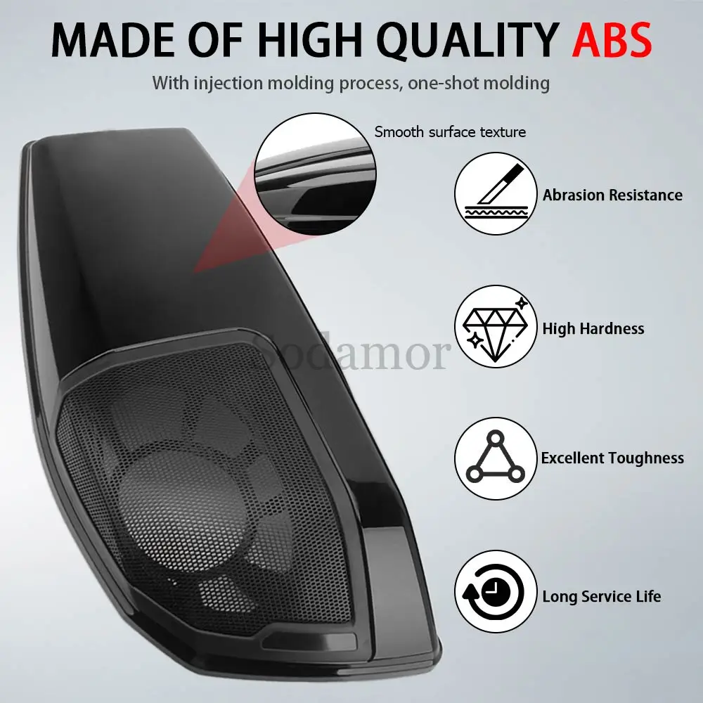 Motorcycle Saddlebag Lids Saddle Bag Speaker Cover For Harley Road Street Glide CVO SE ST Ultra FLTRX FLTRXSE FLHX 2023-2026