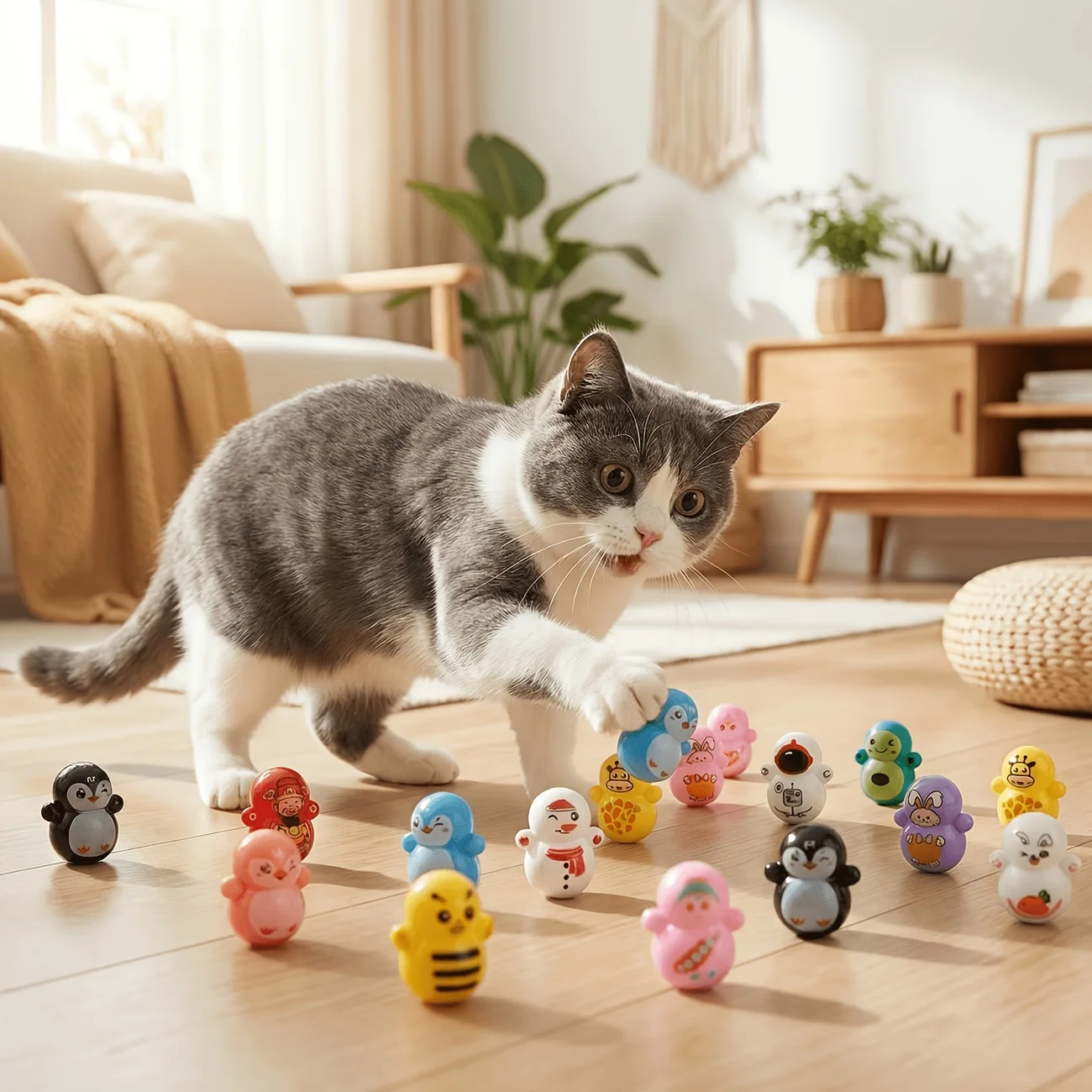 10/20PCS Multiple mini cat toy combinations, cat paw grinding, and pet supplies for relieving boredom