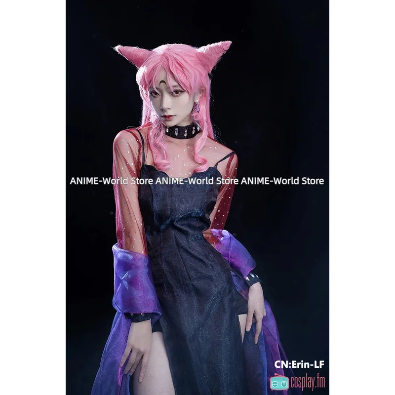 Anime Chibiusa Cosplay Costume Tsukino Usagi Women Black Lady Chibiusa Cosplay Small Lady Serenity Wig