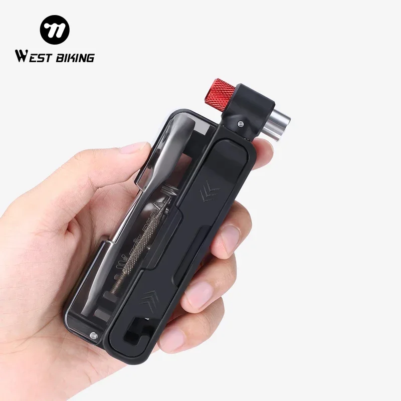 

WEST BIKING Mini Bike Repair Tool Set High Strength Multi-function Wrench Tool Kit Portable Bicycle Tire Repair Wrench Tool Set