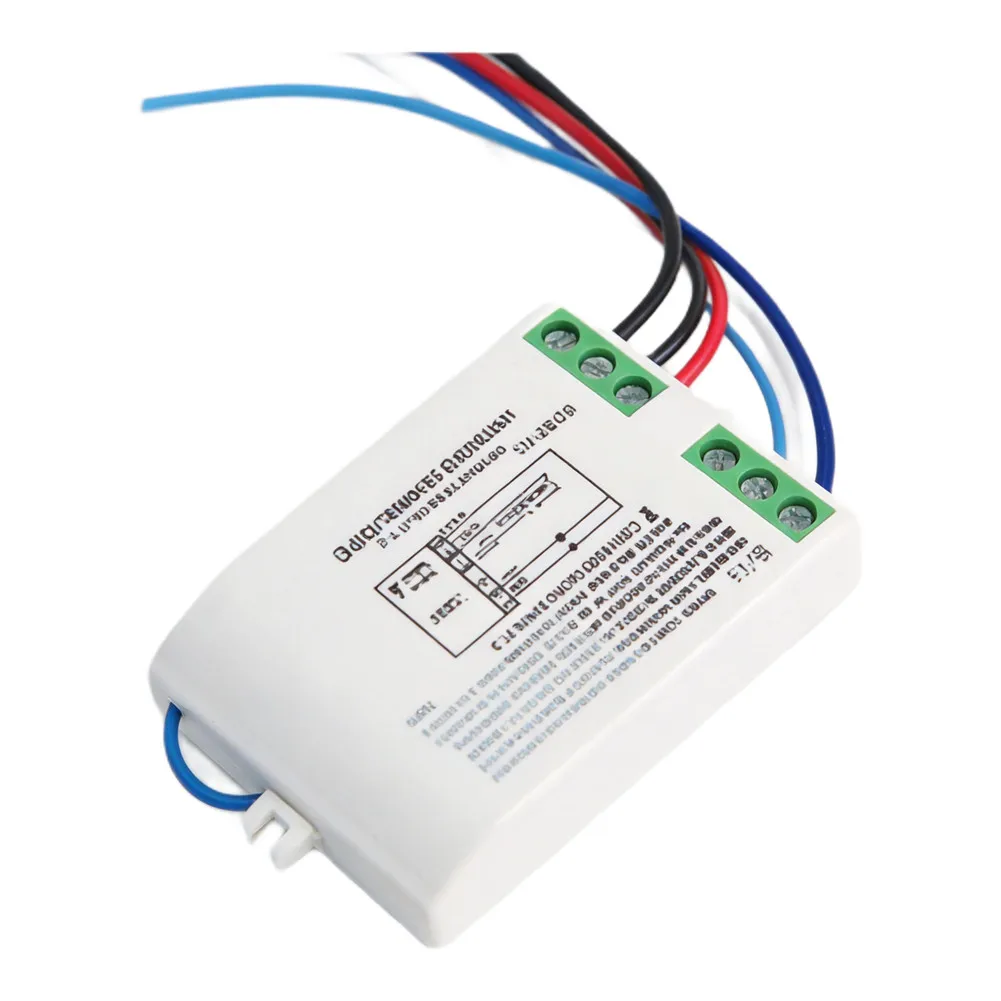 Wireless RF Remote Control Switch for LED Ceiling Lights No Wiring Installation Required Inductive Load Support 200W Per Channel