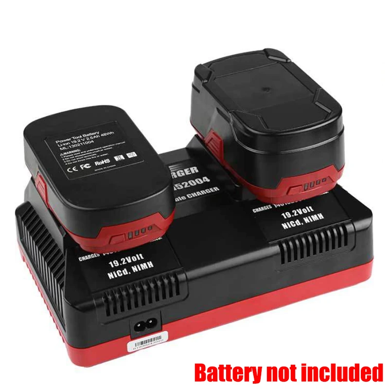 Portable Fast Charger Dual-Port Charging Station Lithium Battery Charger Compatible for Craftsman 19.2V Lithium Ni-CD Batteries