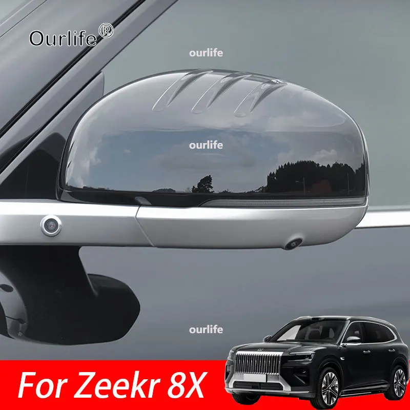 

For Zeekr 8X 2026 2027 Car Rearview mirror ABS Protectors Cover Exterior shell Anti-Scratch Car Modification Accessories