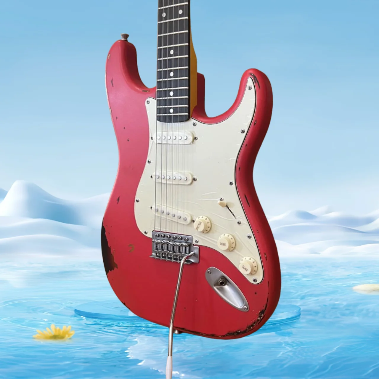 Guitar Best Sellers red Charcoal Grilled rosewood Fingerboard，high quality