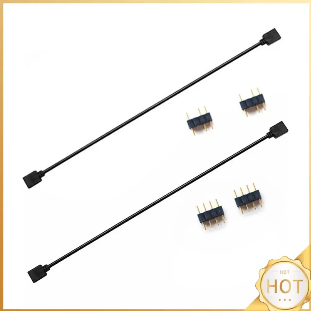 1 To 1 AURA RGB Extension Adapter Cable Computer Accessories 5V 3Pin/12V 4Pin AURA Extension Cable 30cm Adapter Cable for ASROCK