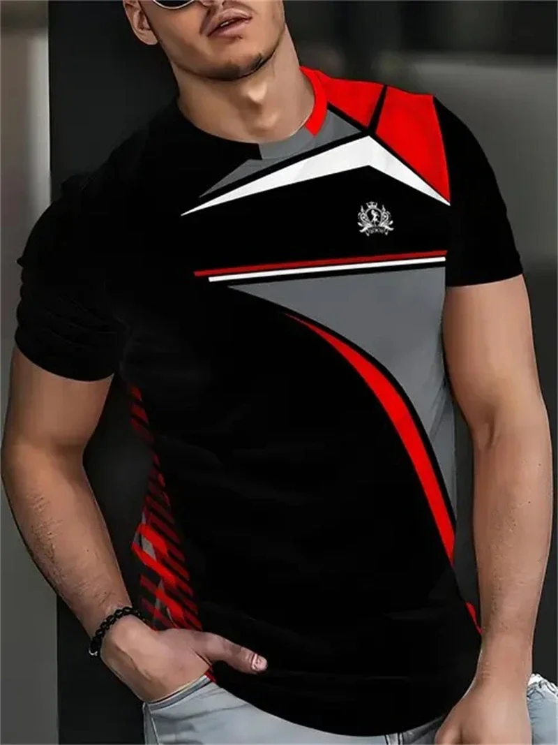 Men's Blue Flame Abstract Print T Shirt Casual Crew Neck Short Sleeve Tees Gradient Graphic Tops for Streetwear and Night Out