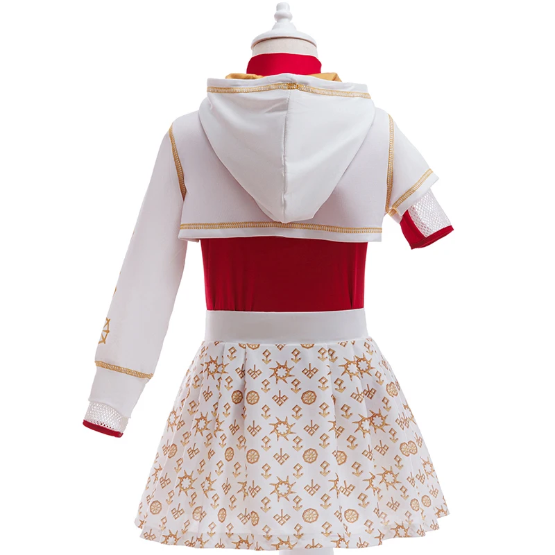 مجموعة فتاة مكونة من 4 قطع من أزياء زومبي كوليدج 4 أزياء تنكرية لحفلات أعياد الميلاد ومرحلة الأداء أزياء الهالوين كرنفال للأطفال