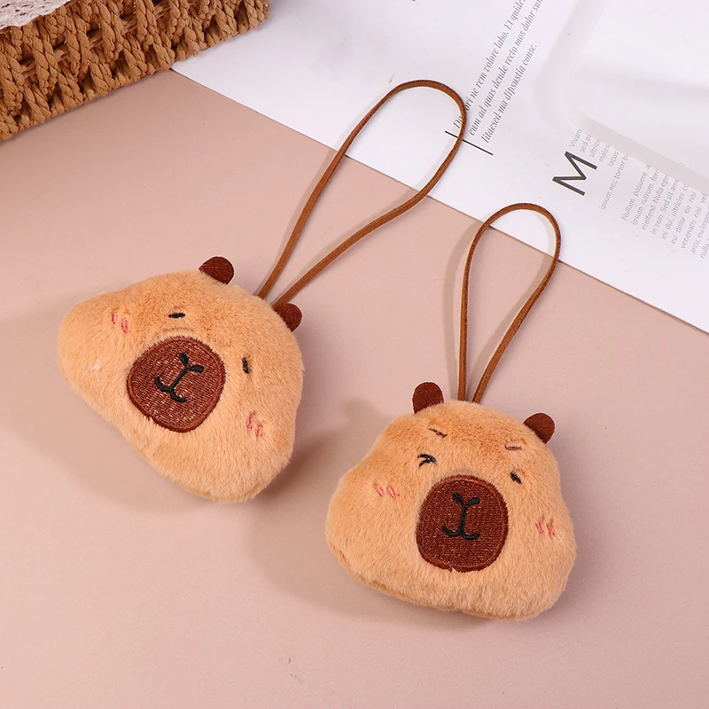 Peluche douce au beurre de Capybara, jouet en peluche moelleux, clé de dessin animé, pendentif de sac à dos JOBackpack