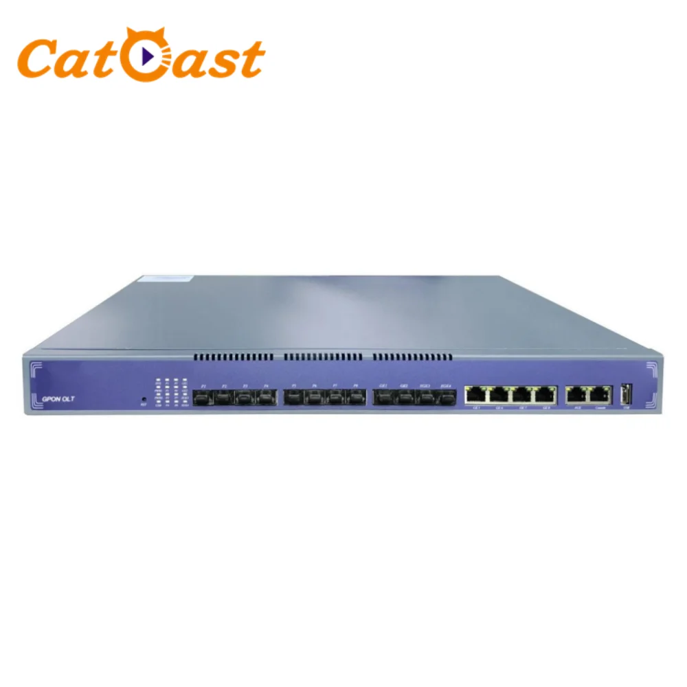 FTTH Solution Network GPON OLT SFP C++ SFP 8 PON Ports GPON OLT FTTH