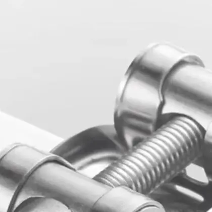 Strong Clamping Device Kitchen 201 Steel Hose Clamps Silver Stainless Steel Pipe Clamps Stainless Steel Construction