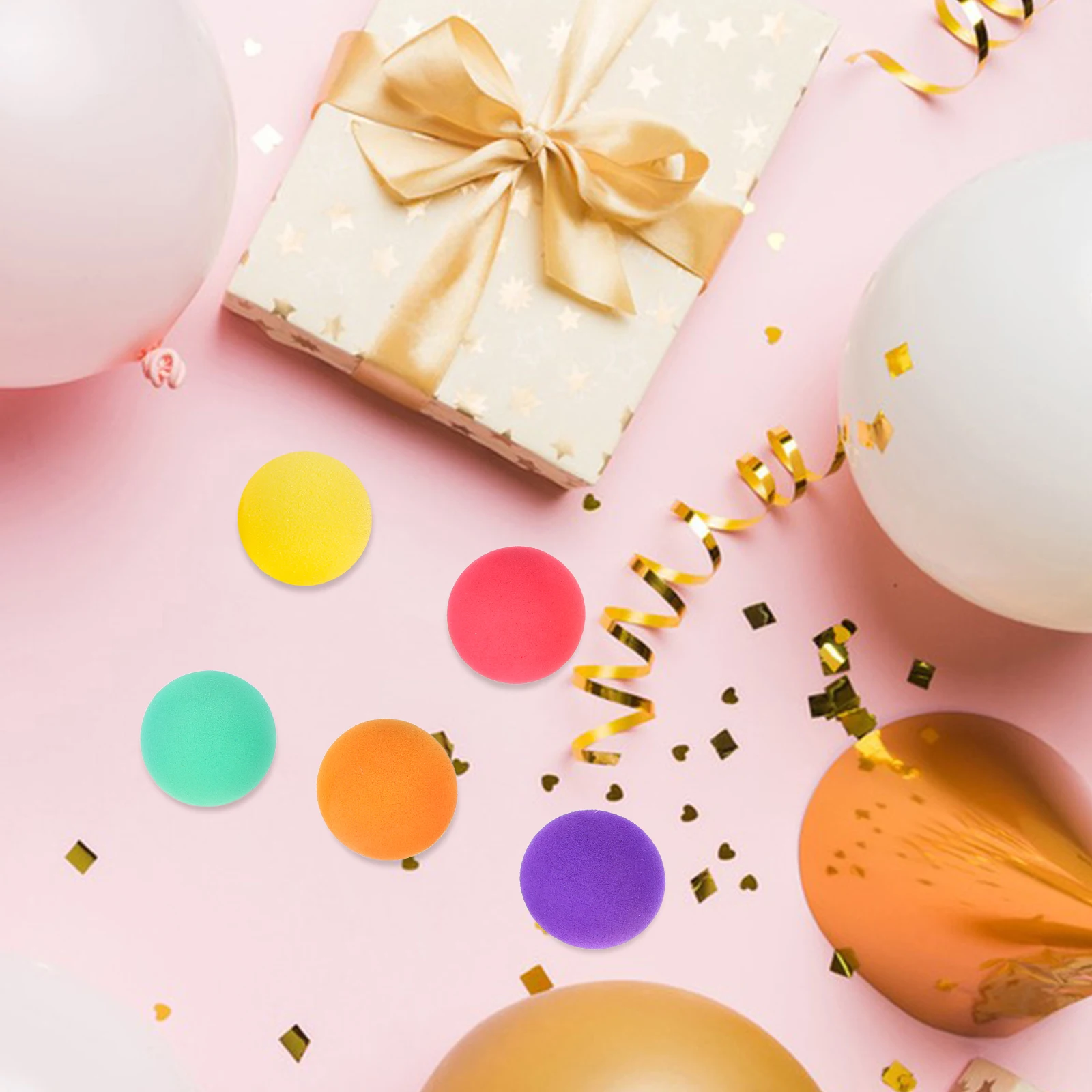 24 pçs bolas de esponja eva macio alívio do estresse brinquedos crianças festa favores mini bolas esportivas ao ar livre criança coloful relaxar