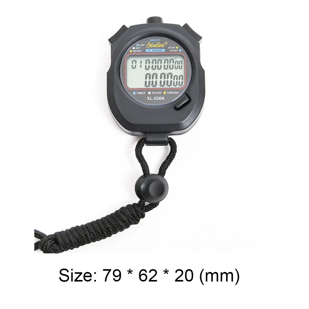 Digital Stopwatch Waterproof Sports Stopwatch Large Display Handheld Chronograph for School Gym Coaches Referees Teacher Kids