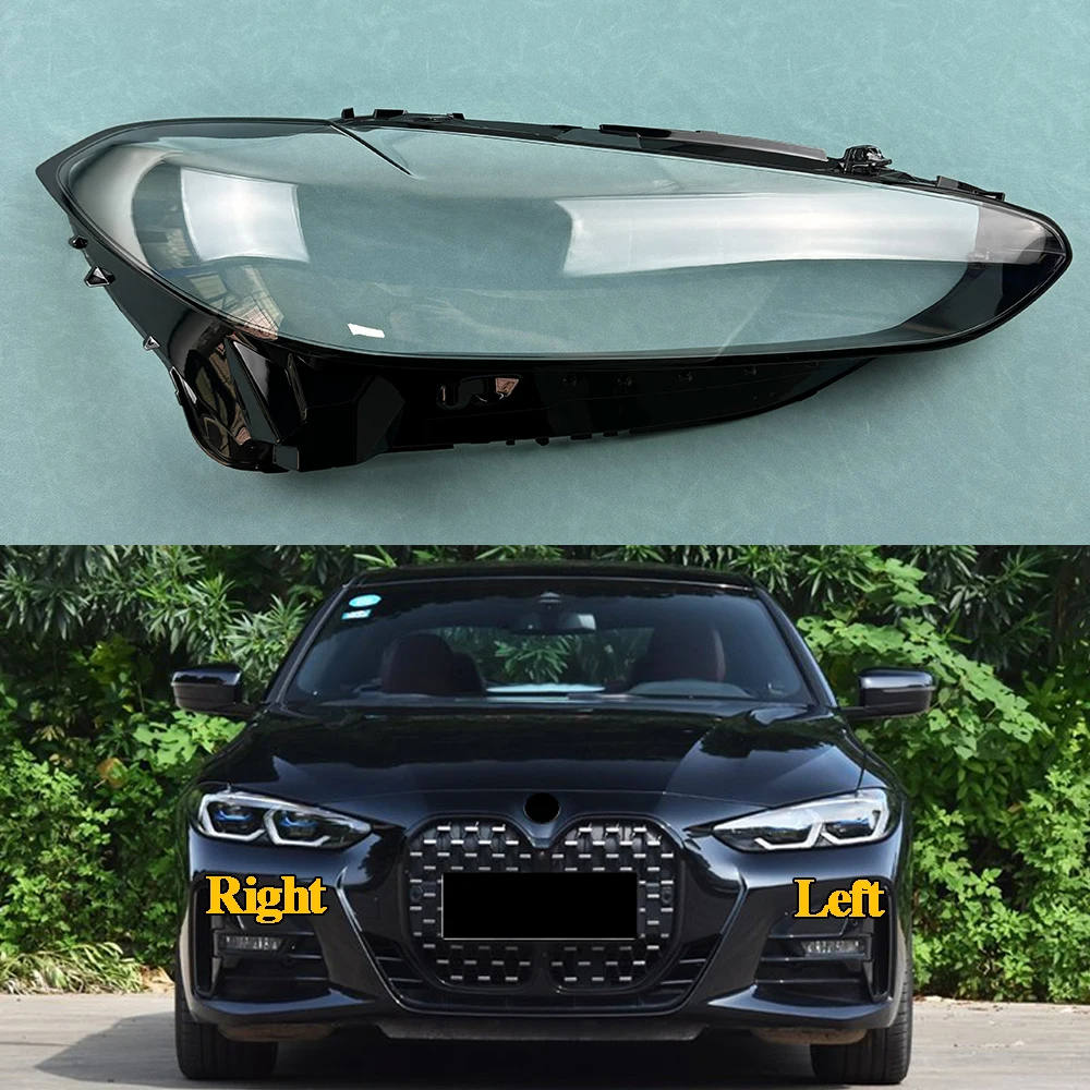 

Для BMW 4 серии M4 G22 G82 2021 2022 2023: Прозрачный кожух фары, линза из плексигласа, автозапчасти для замены