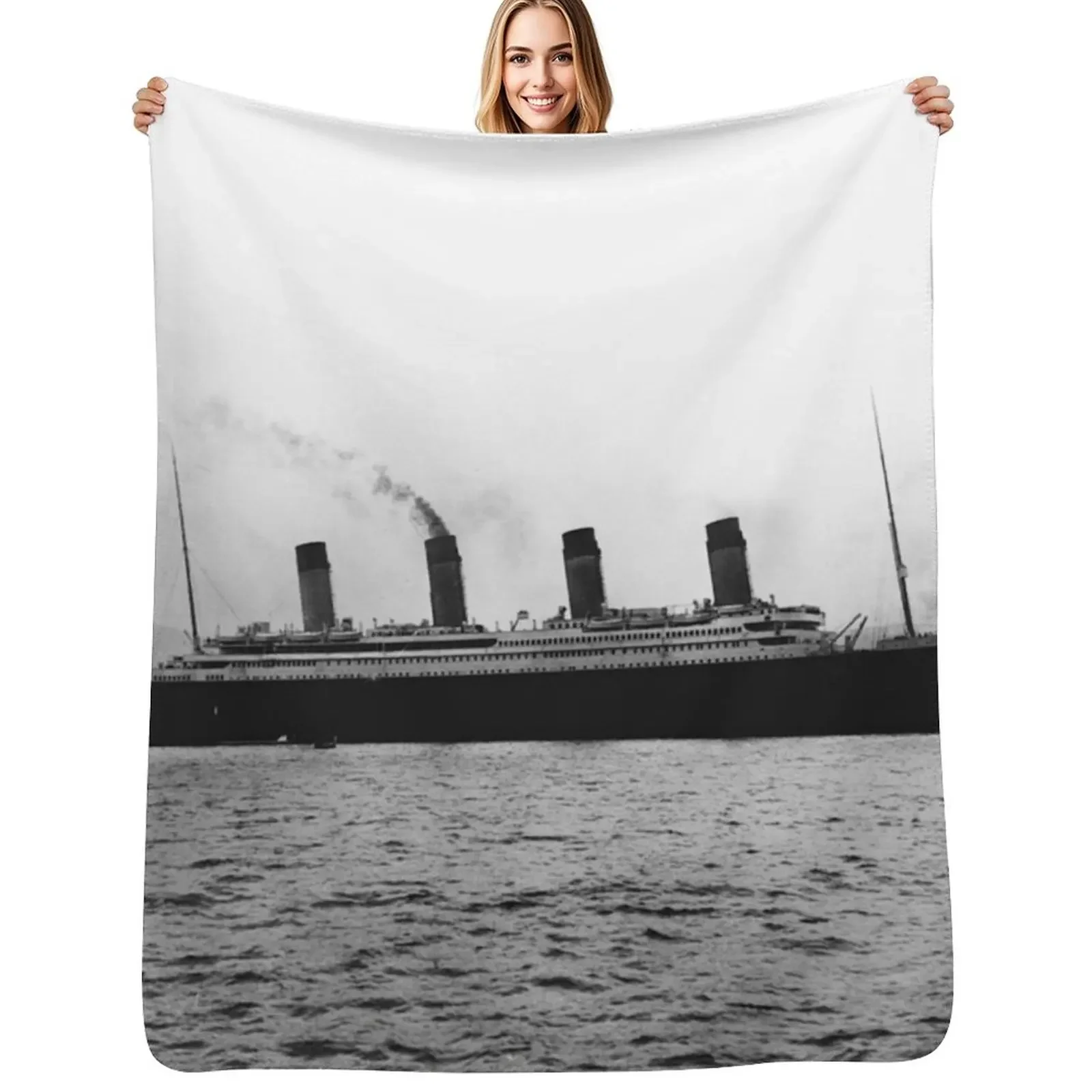 

Titanic Vintage Photo Throw Blanket christmas gifts Bed Summer Beddings Blanket