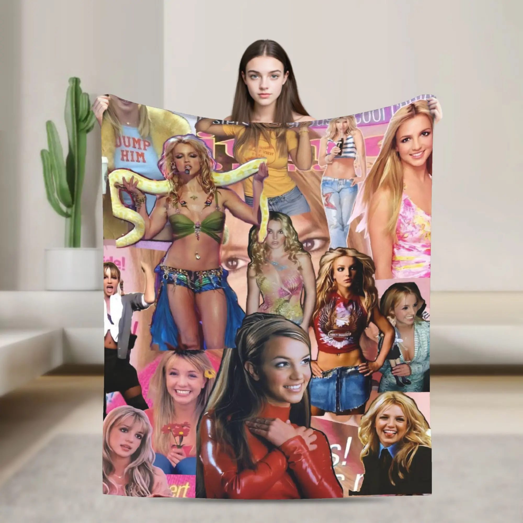 Britneys Spears  Blankets  Super Warm Novelty Plush Throw Blanket For Couch Bed Travel Flannel Bedspread Bed Cover
