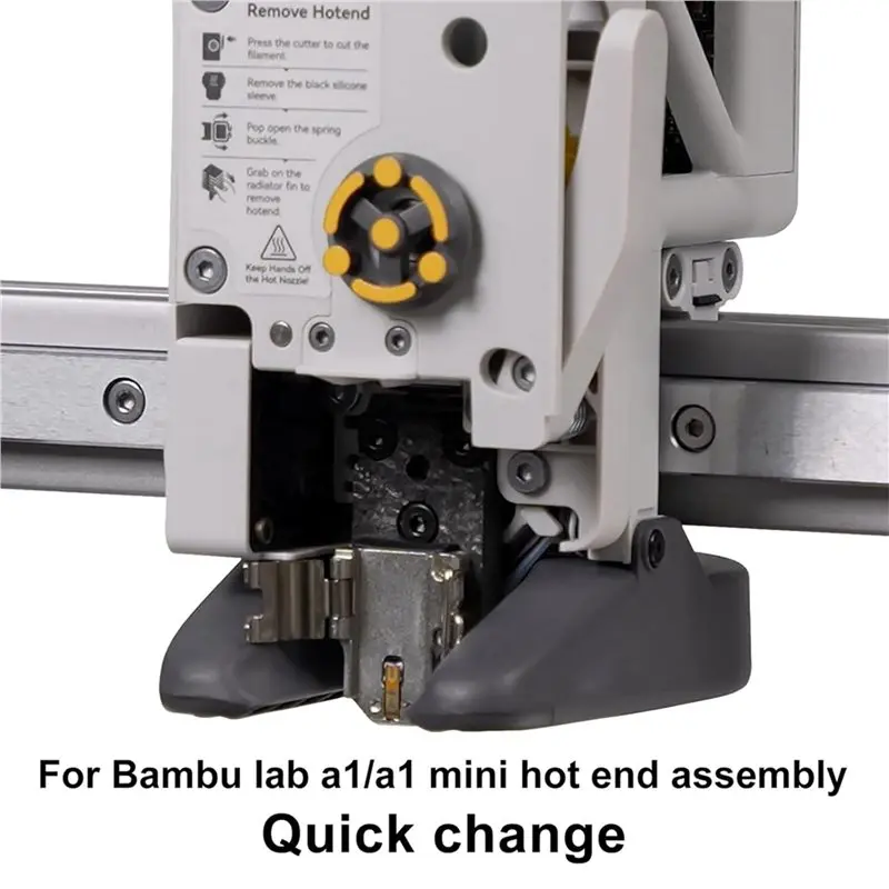 2X Upgraded Bamboo Lab A1 Hotend Heating Assembly Kit For Bambu Lab A1, A1 Mini 3D Printer Hot End Heating Component