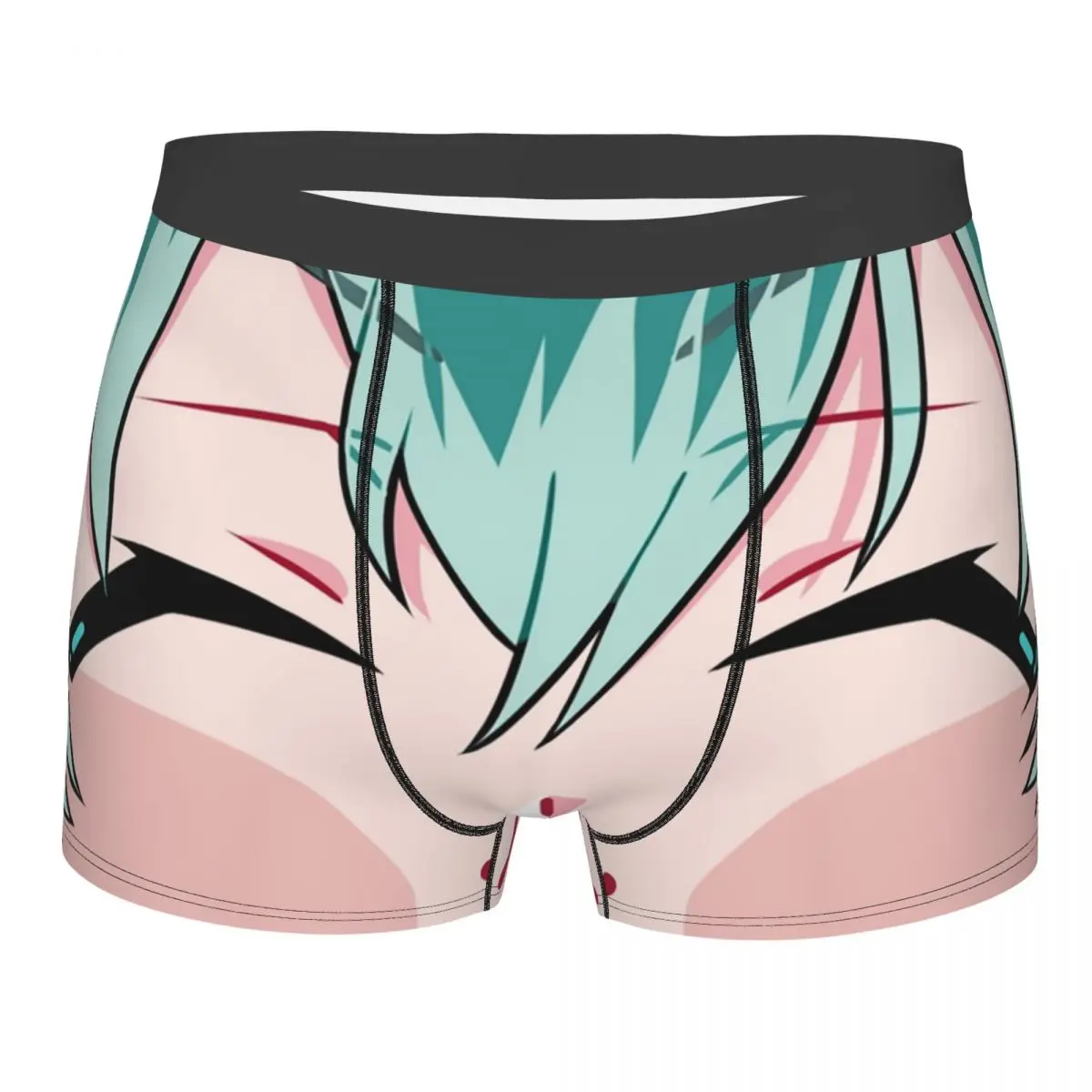 Male Sexy Genshin Impact Sasara Face Underwear Boxer Briefs Men Stretch Shorts Underpants