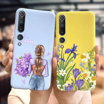 Silikonové pouzdro pro Xiaomi Mi 10 5G, stylové, tenké, s motivem květin, měkké, pro Xiaomi Mi 10 Pro 5G. 10 nejlepší prodej Pouzdro na telefon Xiaomi Mi 10 - №3