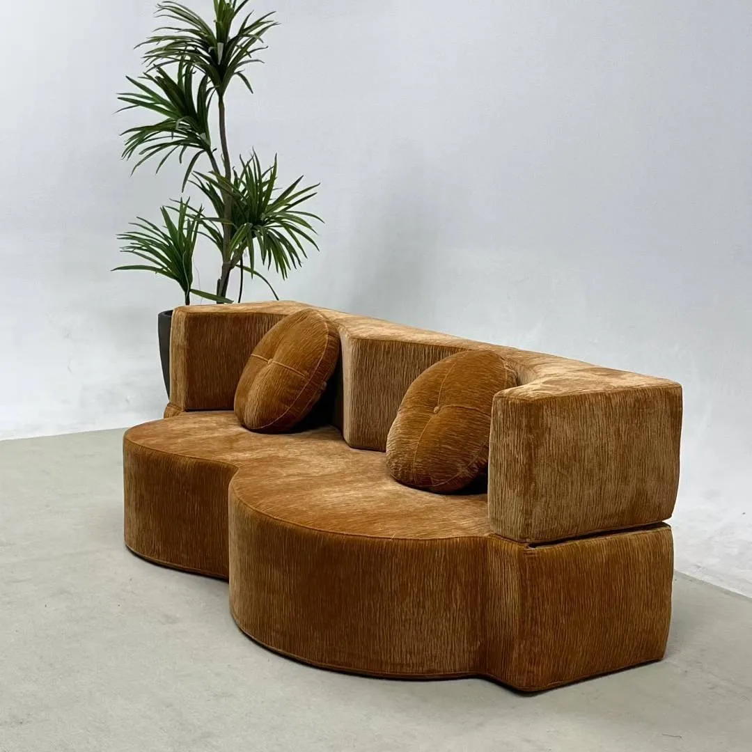 

Two-Seat Folding Sofa Bed Convertible Sleeper Chair with Pillow Fold-Out Couch Foam Floor Mattress Futon for Villas Lazy Sofa