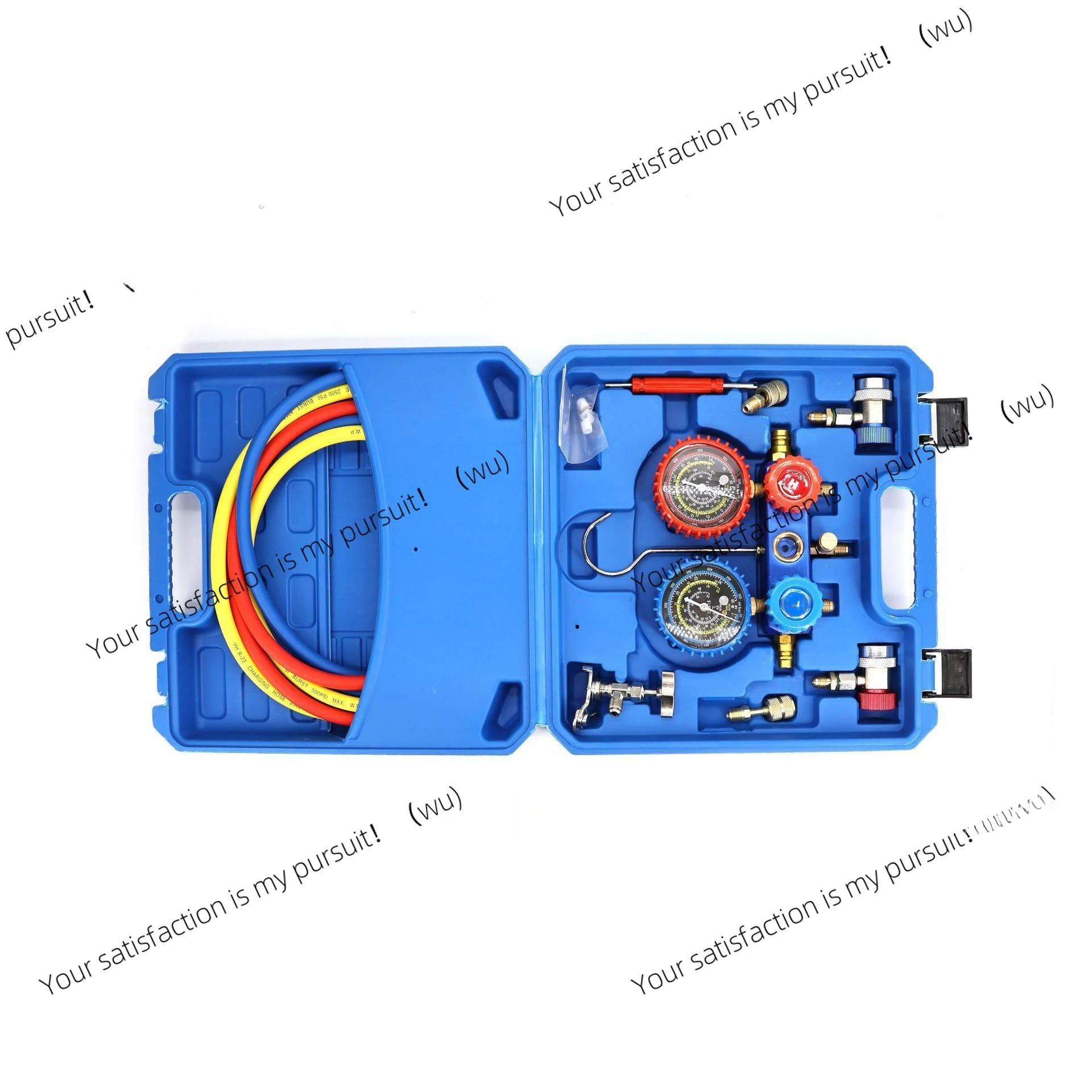 R134R22R410 R600 Air Conditioning Fluoride Meter Set Suitable for Refrigerant Fluoride Meter Manifold Pressure Gauge
