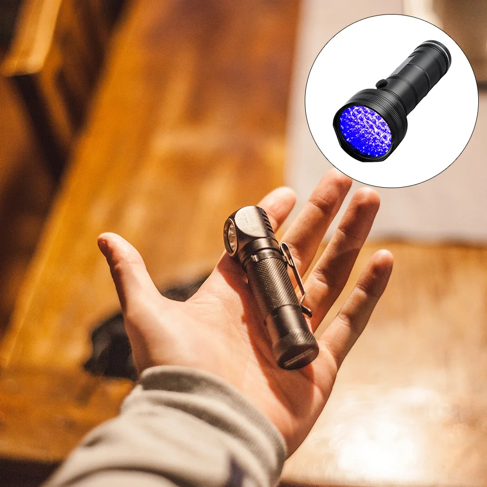 51 LED Blacklight مصباح يدوي الأشعة فوق البنفسجية الشعلة دائم سبائك الألومنيوم المضادة للانزلاق مانعة لتسرب الماء للفحص الأمن الصيد العقرب #5