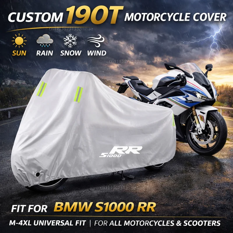 For BMW S1000 RR S1000RR S 1000 RR 2019-2020 2021 2022 2023 2024 2025 Outdoor Motorcycle Cover Waterproof Rain Dust Sun Cover
