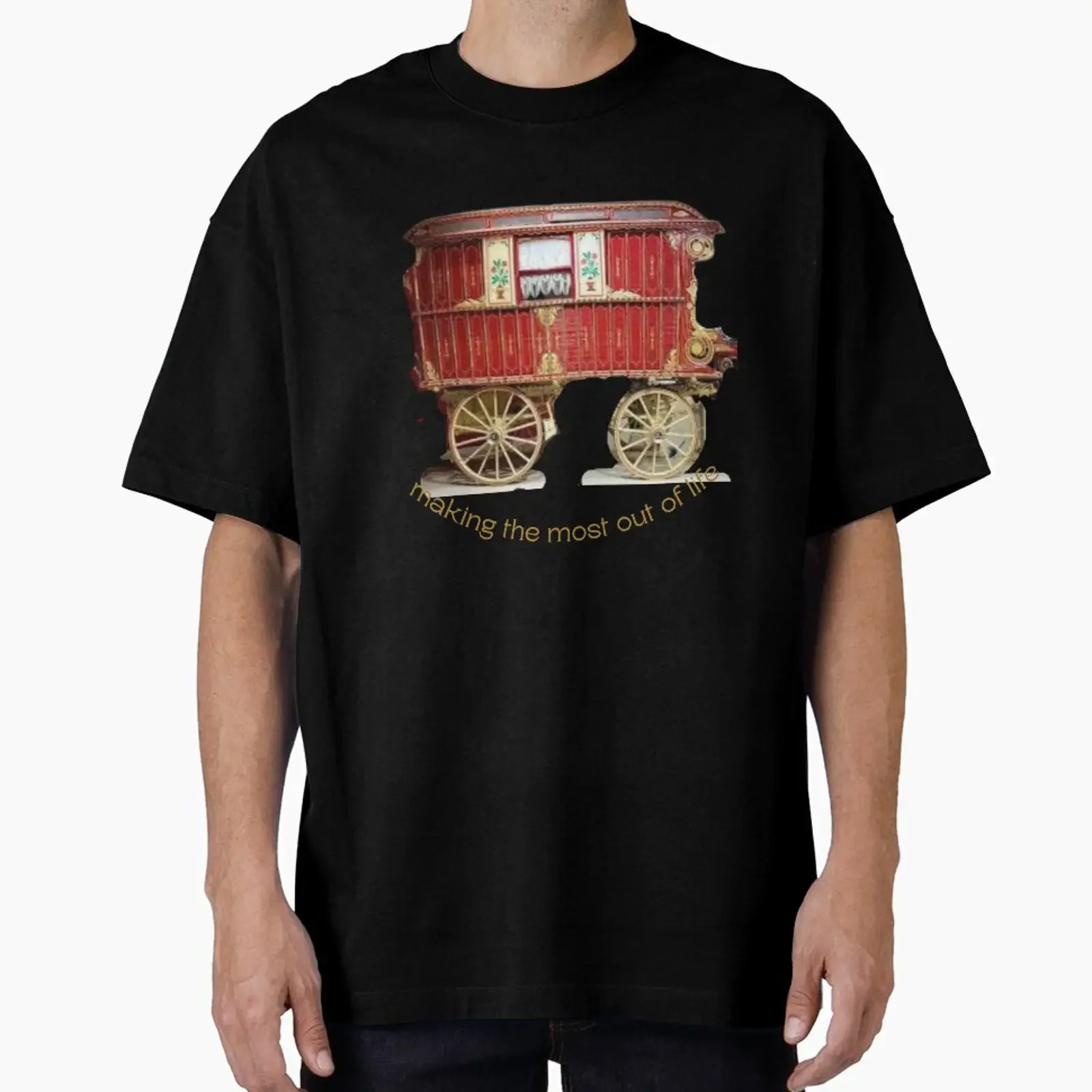 travellers vardos wagon gypsy gipsy CARAVAN designed and sold by amy greaves vintage Washed streetwear Slightly Stretched