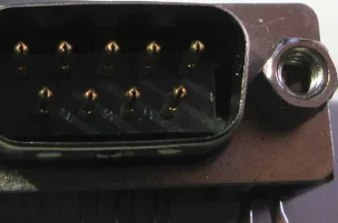 DR9 90-degree bent needle / bent foot hole head, male-female, serial port plug, RS232 socket set